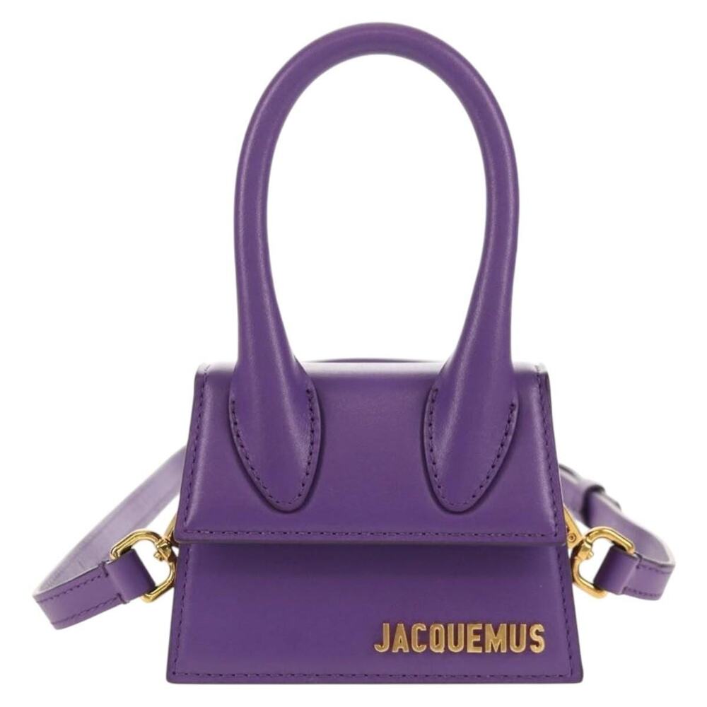 Jacquemus Mini Leather Handbag Purple